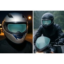 MarkEntegra Su Geçirmez Buğu Önleyici Motosiklet Kaskı Vizörü