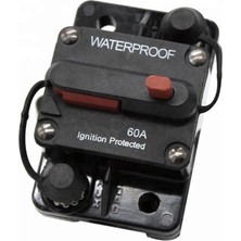 Obus Karavan Waterproof Dc Sigorta 60 Amper Otomatik Sigorta