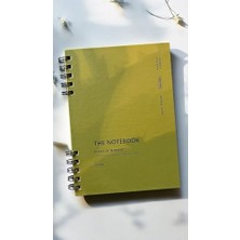 Esranın Dünyası Fark Tanıtım Spiralli 80 Yaprak Çizgili A5 Defter, Not Defteri, Okul Defteri, 4 Farklı Renk Seçeneği (03 Olive Green)