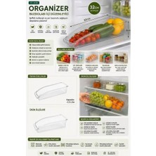 Piev Buzdolabı ve Dolap Içi Şeffaf Düzenleyici Organizer