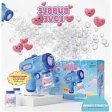 Esranın Dünyası Mavi Renkli Otomatik Baloncuk Makinesi - Pilli Tasarım