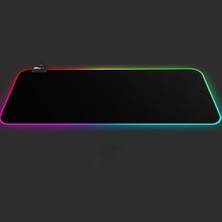 Esranın Dünyası Büyük Boy Xxl 80X30 cm Pc Kısayol Kodlar Desenli Rgb LED Işıklı Gaming Gamer Oyuncu Mouse Pad Kauçuk Malzeme Kaymaz Taban (Dünya Desenli)
