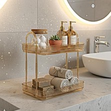 MarkEntegra 2 Katlı Makyaj Organizeri, Kozmetik Aksesuarları Düzenlemek Için Pratik Çözüm