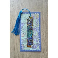 Esranın Dünyası Kolbi Craft,irisler Van Gogh Püsküllü Altın Renk Metal Kitap Ayracı Hediyelik Sanatsal