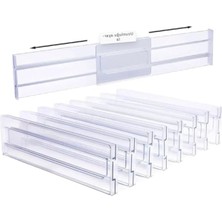 Esranın Dünyası Ayarlanabilir Akrilik Organizer, 30-50 cm Arası Teleskopik ve Şeffaf