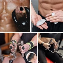 MarkEntegra Buffer Sporcu El Koruma Silikonu, Kaymaz El Pedi, Fitness ve Ağırlık Kaldırma Için, Siyah, 2 Adet