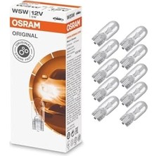Esranın Dünyası Osram Dipsiz Ampulü 12V T10 W5W 10ADET 2825