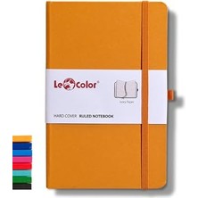 Esranın Dünyası Le Color Tarihsiz Klasik Defter Rec Note 13X21 Çizgili Turuncu