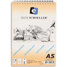 Esranın Dünyası A.ESK.BLK.090.05 Sipralli .eskiz BLOK.90GR.A5 60 Ypr.dik ALX-821
