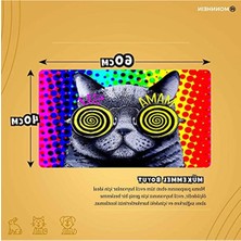 MarkEntegra 40X60 cm Kolay Temizlenen Su Geçirmez Evcil Hayvan Beslenme Matı