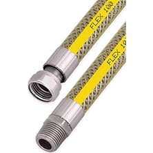 Esranın Dünyası Ocak Fırın Doğalgaz Bağlantı Fleksi Extra Korumalı Hortum 1.25 cm