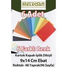 Esranın Dünyası Meteksan 6'lı Cep Boy (9X14CM) 6'lı Karışık Renkli