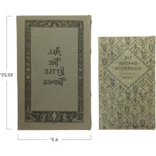 MarkEntegra Mdf ve Kanvas Kitap Saklama Kutusu Seti, 2'li