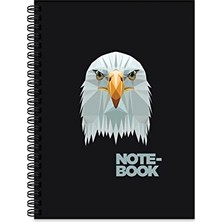 Esranın Dünyası 17X24 100 Yp. Kareli Sert Kapak Jungle Defter - Kartal
