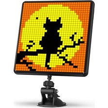 Esranın Dünyası Divoom Pixoo-Max Çok Amaçlı Dijital Fotoğraf Çerçevesi Bluetooth, 32 x 32 Programlanabilir Piksel Sanat LED Ekran, Oyun Aksesuarları, Neon Işık Oda Dekorasyonu Için, Pencere Tabela (Siyah)