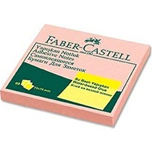 Esranın Dünyası Faber-Castell Yapışkan Notluk Harmony 75X75MM, Pembe