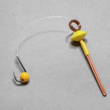 Esranın Dünyası Sazan Küspe Aparatlı Olta Iğnesi Takımı, Tatlı Su Dip Avı Için Hazır Set, Keskin Kancalı Boncuklu Fesyonel Yem Tutucu Bakır Çubuklu Pratik Sazan Takımı