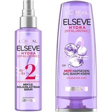 Esranın Dünyası L’oréal Paris Elseve Hydra [hyaluronic] Nem ile Dolgunlaştıran Serum 150ML & Hydra [hyaluronic] Nemi Hapseden Saç Bakım Kremi 175ML Hediyeli