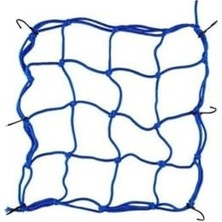 Esranın Dünyası Bagaj Filesi Elastik 40X40CM Mavi Kask Filesi Eşya Filesi