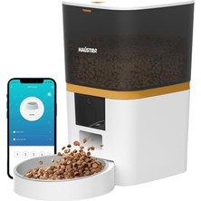 Esranın Dünyası Haustier QQ003-V2 Akıllı Otomatik Kedi  Kabı, Tuya App-Wifi Uzaktan Kontrol, 6lt Hazne (Beyaz)