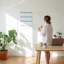 Esranın Dünyası Fark Tanıtım Haftalık Planlayıcı Çizelgesi Elektrostatik Akıllı Kağıt Yazı Tahtası (70 cm x 56 Cm)