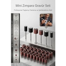Esranın Dünyası 51'li Mini Zımpara Gravür Seti Dremel Ucu: Profesyonel Taşlama, Parlatma ve Şekillendirme Aleti 722510