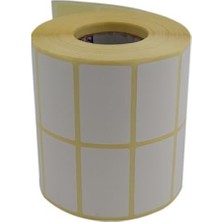 MarkEntegra 50MM x 30MM Kuşe Etiket Ruloda 3000 Adet, 2'li Dizilim, 40MM Kuka Uyumlu