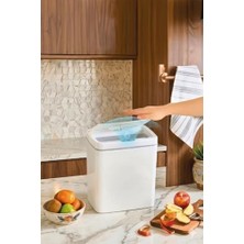 Esranın Dünyası Otomatik Hareket Sensörlü Çöp Kovası, Banyo Çöp Kovası, Çocuk Odası Çöp Sepeti, Çöp Kutusu, 11 Litre, 26X18X29 Cm, Beyaz, 2 Adet 1.5 V Aa Pil ile Çalışır (Piller Pakete Dahil Değildir)