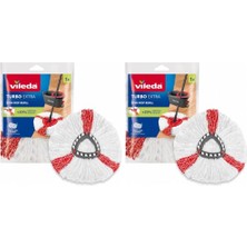 Esranın Dünyası Vileda Turbo 2in1 Yedek Paspas, Üçgen Başlık, Yumuşak Mikrofiber, 1 Adet 2li Paket
