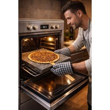 Esranın Dünyası %100 Doğal Bazalt Pizza Taşı I Mangal Taşı I 30X40X2 cm