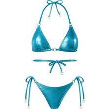 D Lingerie Bleu Parlak Bikini Takımı- DM1819
