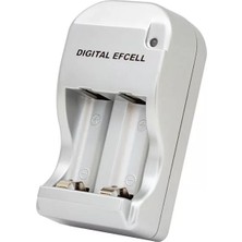Digital Efcell 123A - 16340 - 17335 2’li Ev ve Araç Pil Şarj Cihazı