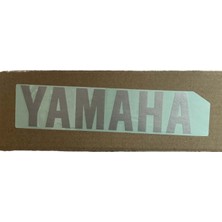 Moto Express 20X5CM Yamaha Yazısı Etiketi Sticker Gri