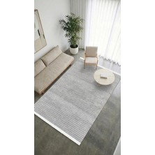 Halı Special Liora Kilim Gri Oturma Odası-Salon-Mutfak-Kaymaz Taban-Yıkanabilir-Robot Süpürge-Modern