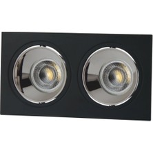 İlkyaz Fashion Cata Ct 5054 Jaguar Siyah Platin Ikili Spot Kasası