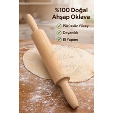 Empressco Pürüzsüz Hamur Açıcı Merdane 37 Cm, Pratik ve Şık Ekmek ve Börek Açma