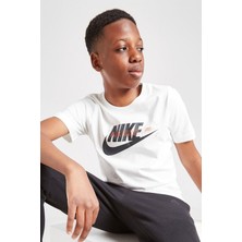 Nike Sportswear Air Max Kids Tee Grafik Baskılı Çocuk Tişört Beyaz