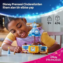 Sindirella'nın Elbisesi 43266-9 Yaş ve Üzeri Prenses Seven Kız ve Erkek Çocuklar Için Sergileme Standı ve Sindirella Mini Bebeği Içeren Yaratıcı Oyuncak Yapım Seti (474 Parça)