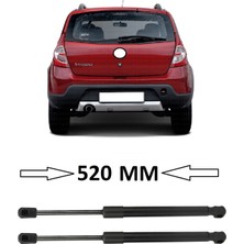 CME PARTS Dacia Sandero 2007-2012 Uyumlu Sağ + Sol Takım Bagaj Amortisörü 2 Adet 520MM 8200735264