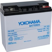 Yokohama YH-121.8 12 Volt - 18 Amper Akü (181X76X167 Mm)