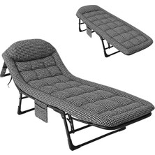 Sunup SN-26975 TAŞINABILIR Ayarlanabilir 5 Kademe Sünger Kamp Yatak Şezlong (Kazayağı)