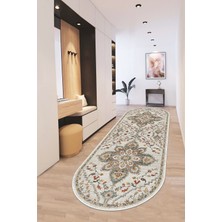 Thalia Home Kaymaz Tabanlı Yıkanabilir Baskılı Mutfak Halısı Halı Yolluk