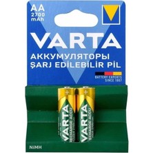 Varta Ni-Mh 1.2V 2700 Mah Hr6 Şarj Edilebilir Şarjlı Aa Kalem Pil (2'li Paket)
