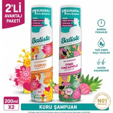 Batiste Kuru Şampuan 2’li Avantaj Paketi 200 ml x 2 (Floral + Pink Pineapple)