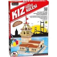 Vardem Oyuncak Kız Kulesi Ahşap Boyama Seti - Standart