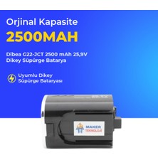Ümit Maker Dibea G22-JCT 2500 Mah 25,9V Dikey Süpürge Batarya