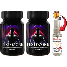 Solmazlar Online Testozone 2 Kutu Erkeklere Özel L-Argininli Epimedyumlu Lepidyumlu 21LI Formül + Afrodizayn Masaj Yağı 30 ml