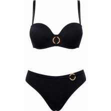 D Lingerie Noire Straplez, Kaplı Bikini Takım- DM1993