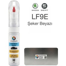Colorguard Škoda Seat LF9E Şeker Beyazı Iğneli ve Fırçalı Özel Tasarım Şişe Rötuş Boyası ve Profesyonel Rötuş Çeliği Seti
