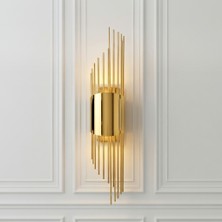 Modern Gold Sarkıt Aplik 50 cm LED Duvar Apliği Pilli ve Elektrikli Dekoratif